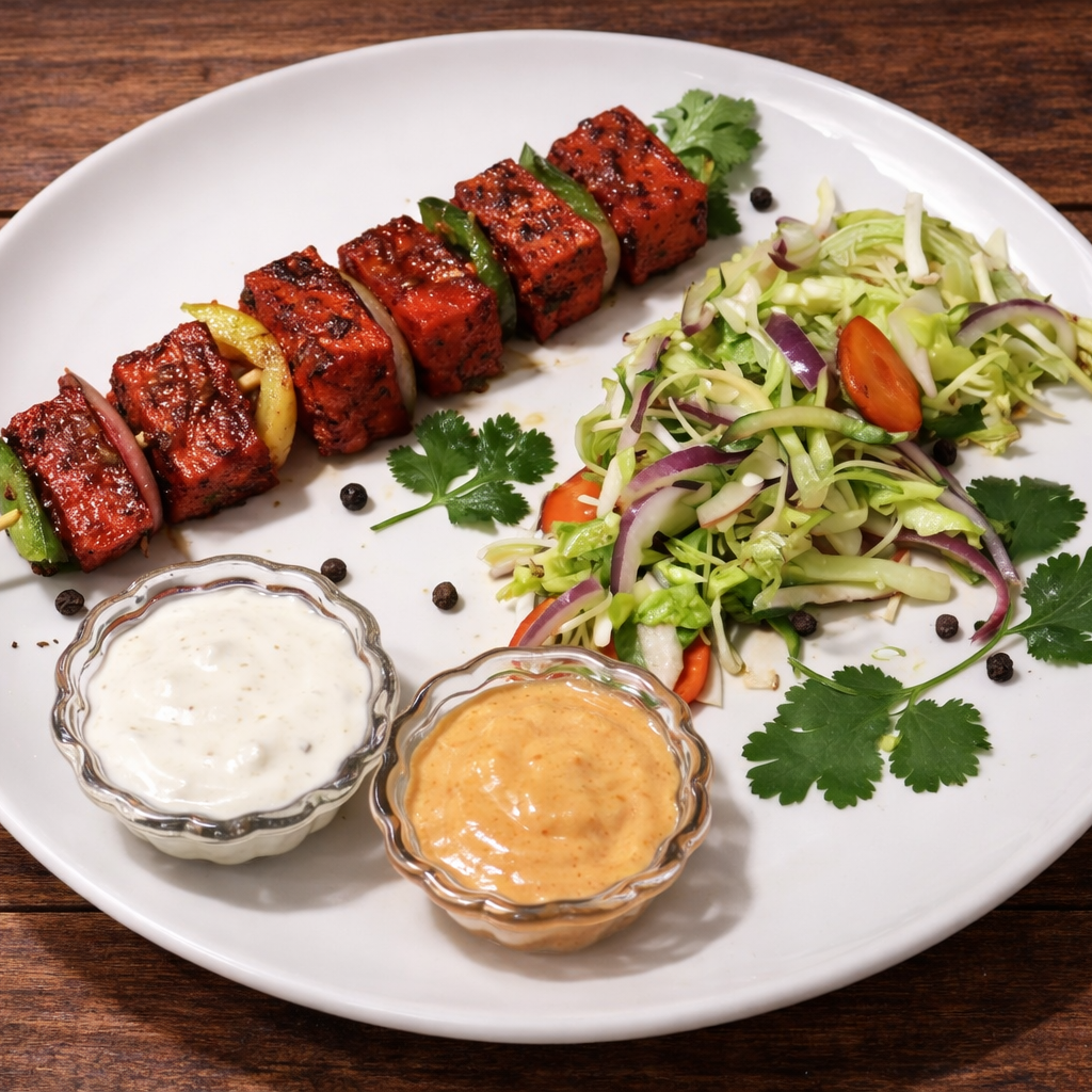 Paneer Tikka (Cottage Cheese) with Roti 00