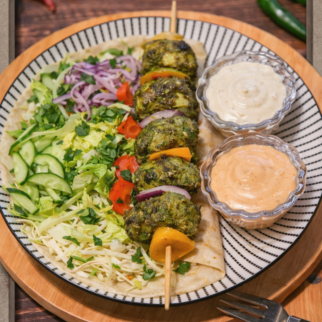 Haryali Tikka Chicken Wrap